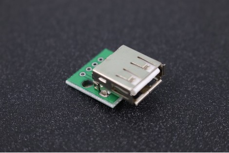 USB 2.0 Female Humpback turn 4-Pin DIP Adapter Plate