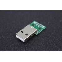  USB 2.0 Type-A Male Humpback to 4-Pin 2.54mm Header Adapter Plate