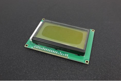 128x64 Dots Graphic LCD Display Module with Green Backlight