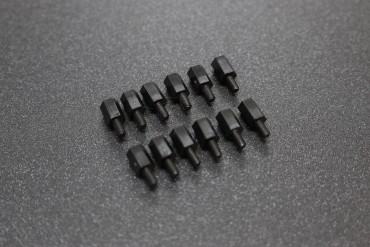 M3x6+6 Plastic Nylon Pillar ( Black )