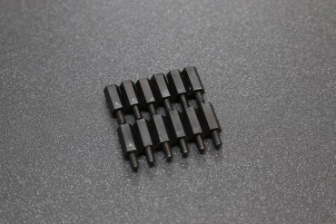M3x10+6 Plastic Nylon Pillar ( Black )