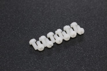 M3x6 Round Plastic Nylon Screw ( White )