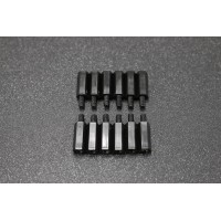 M3x15+6 Plastic Nylon Pillar ( Black )