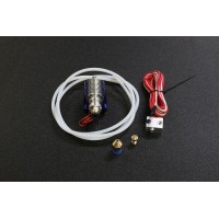 0.5mm V6 Remote Bowden J-head HotEnd Extruder ( 12V,1M Teflon Tube, Cooling Fan, Bracket, 1.75mm Filament )