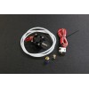 0.5mm V6 Remote Bowden J-head HotEnd Extruder ( 12V,1M Teflon Tube, Cooling Fan, Bracket, 1.75mm Filament )