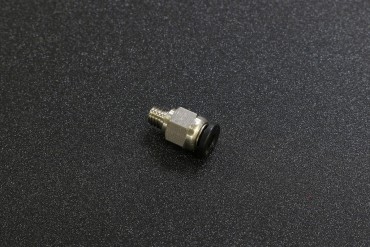 PC4-M6 Pneumatic Connector ( M6 Thread, Bore 4mm, Stainless Steel )