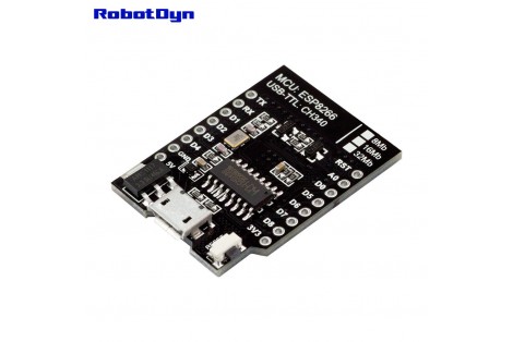 WIFI D1 Mini ESP8266 Dev. Board, USB CH340G (32Mb flash)