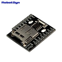 WIFI D1 Mini - Data Logger Shield: RTC DS1307 with Battery + MicroSD