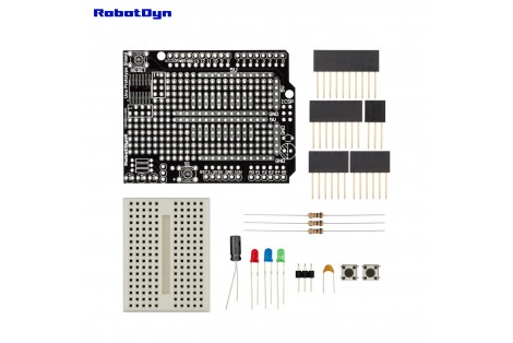 Prototype Shield V.2.0 (DIP) for Arduino Uno (NOT-assembled)