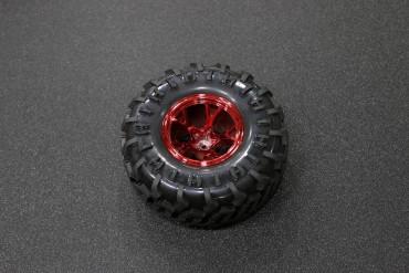 130mm Traxxas HSP Tamiya Robot Tire ( Red )