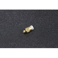 KJH04-M6 Pneumatic Connector ( M6 Thread, Bore 4mm, Stainless Steel )